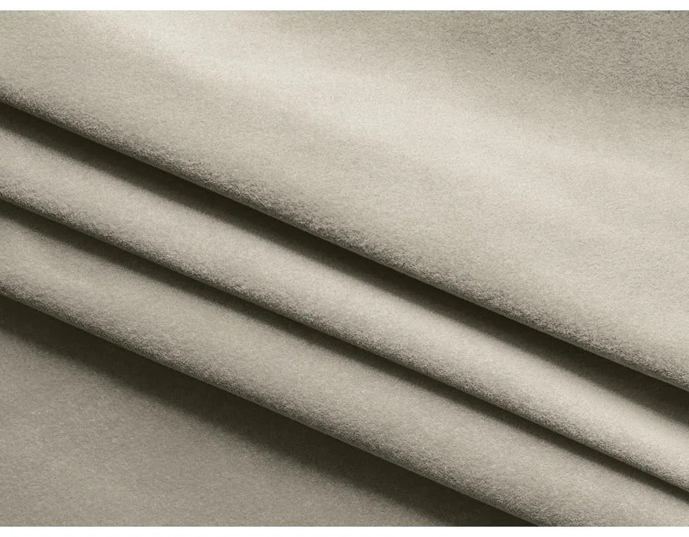 Krémovobiela čalúnená dvojlôžková posteľ s úložným priestorom s roštom 160x200 cm Kiana – Makamii