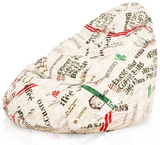 Sedací vak DROP XXL coffee