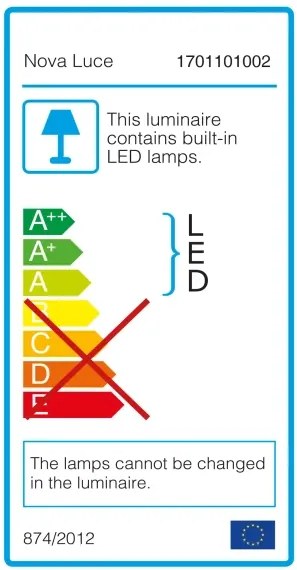 LED luster Fusion 72 zlaté