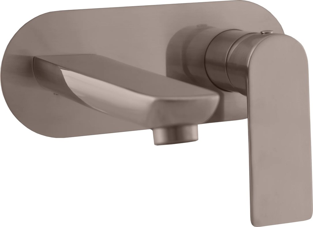 Slezák - RAV Umývadlová batéria podomietková s telesom NIL - NL135MGK, Metal Grey kartáčovaná