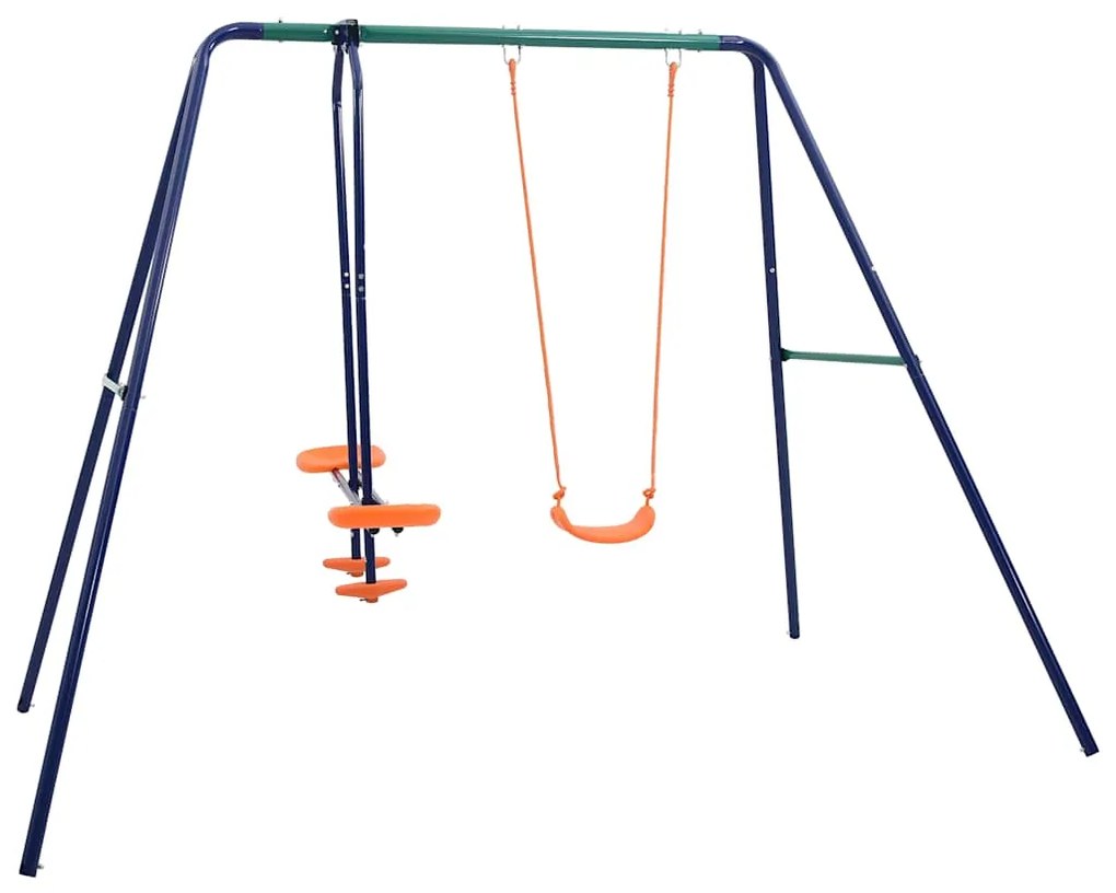 Súprava hojdačiek s 3 sedadlami oceľová