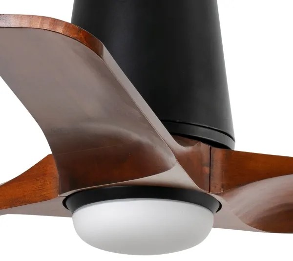 FARO 33837-1TW-LED stmievateľný ventilátor HEYWOOD TUB 10W/230V borovica/čierna