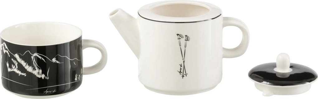 Darčeková sada kanvička Tea for One so šálkou Apres-ski - 780ml
