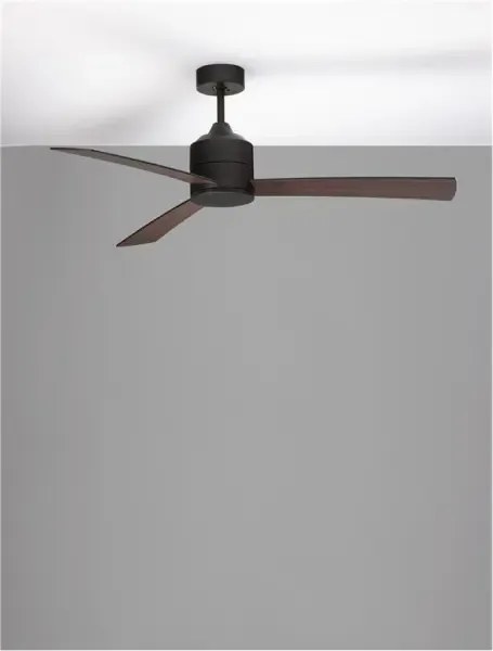 Stropný ventilátor Axel 137 čierny s diaľkovým ovládaním