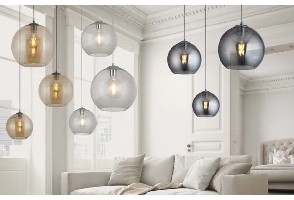 Searchlight 1632AM - Luster na lanku BALL 1xE27/60W/230V hnedá