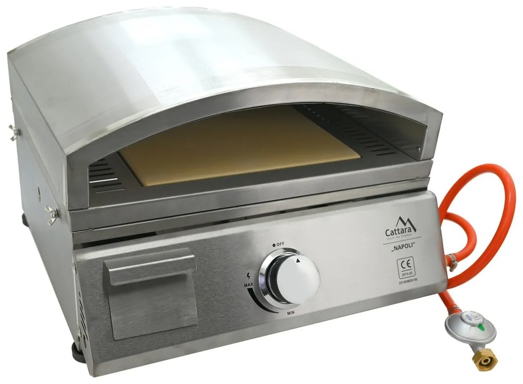Cattara 14101 plynový gril stolný s pizza pecou Napoli