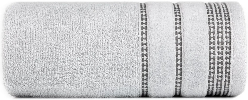 BAVLNENÝ UTERÁK AMANDA3 SADA 6KS 50X90 CM STRIEBORNÁ