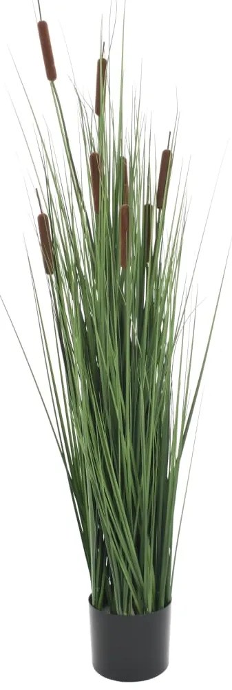 vidaXL Umelá tráva v kvetináči s pálkou 120 cm