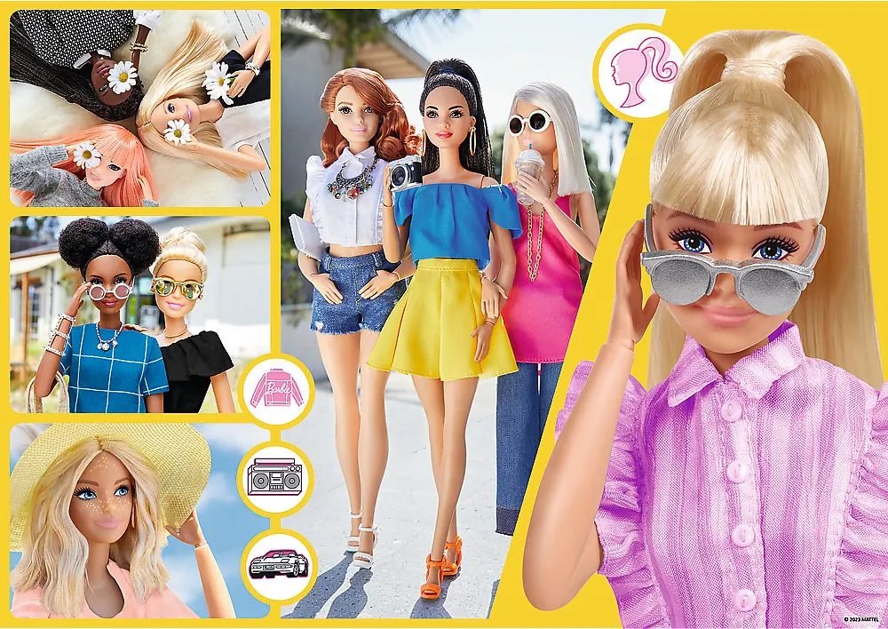Trefl Glitter Třpytivá Barbie 100 dielov