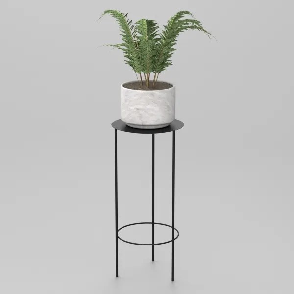 Stojan na kvetiny 70x32 cm čierna