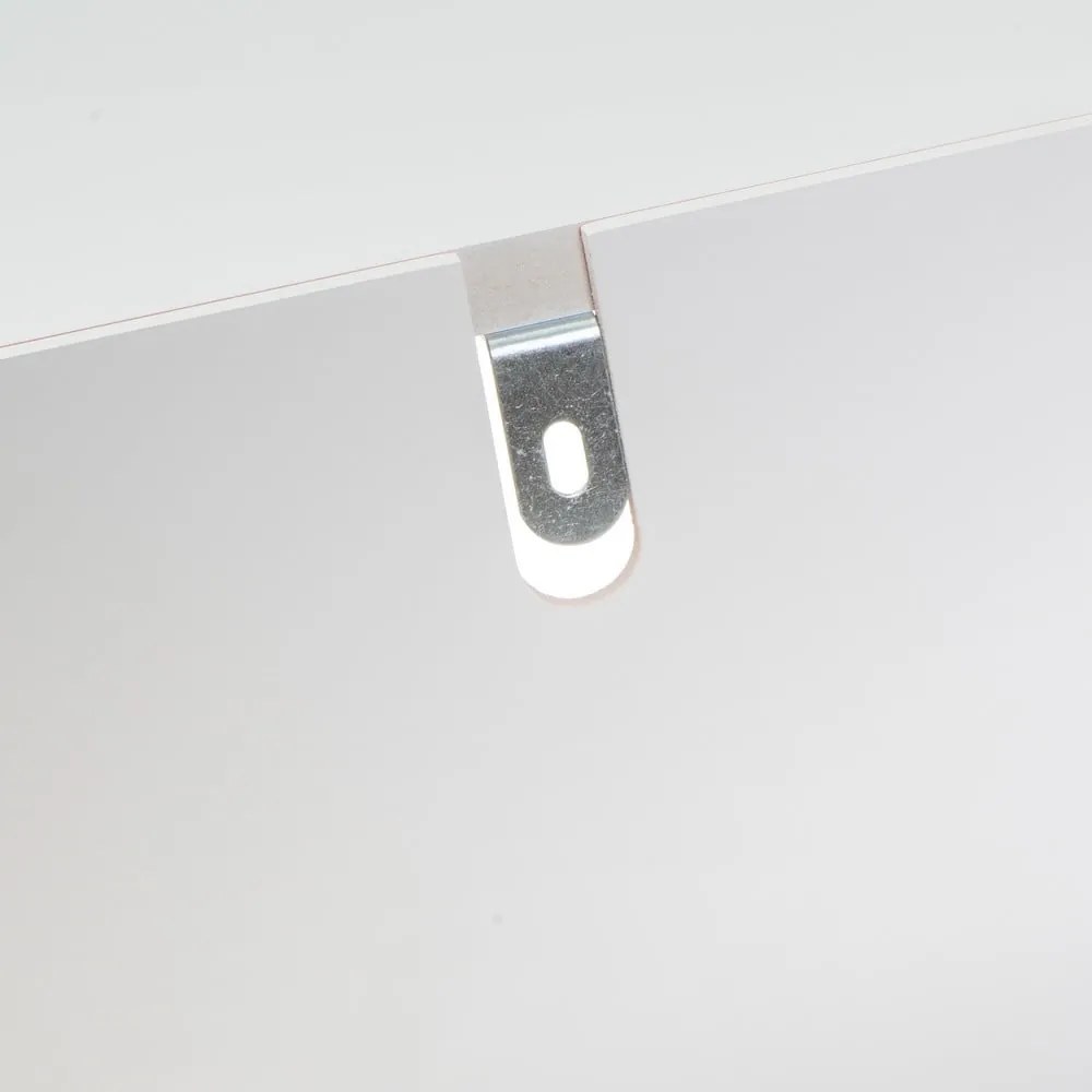 Červeno-biela knižnica 76x70 cm – Casa Selección