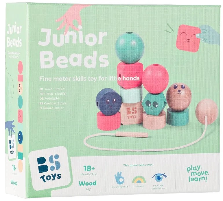 Prevliekanie korálikov – motorická hra