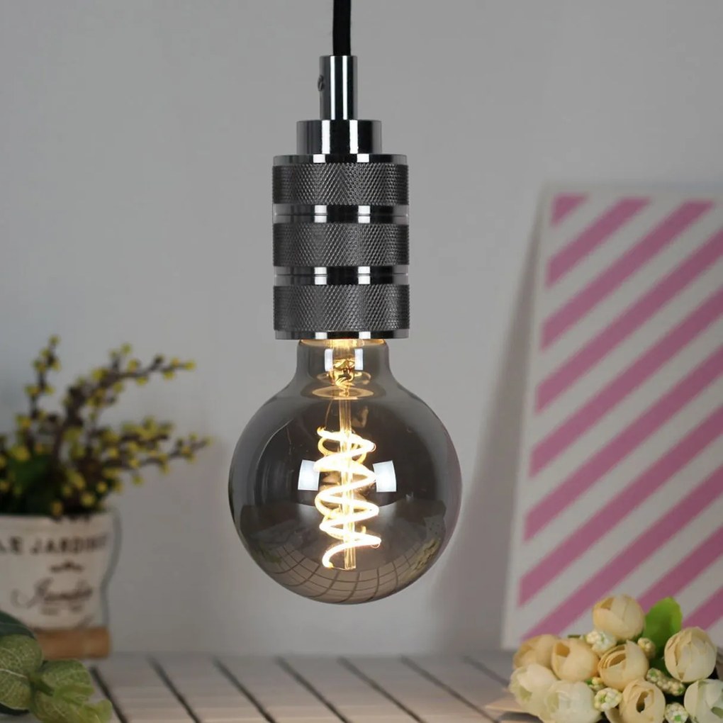 Toolight Toolight, závesná stropná lampa 1xE27 APP342-1CP, čierna, OSW-08409