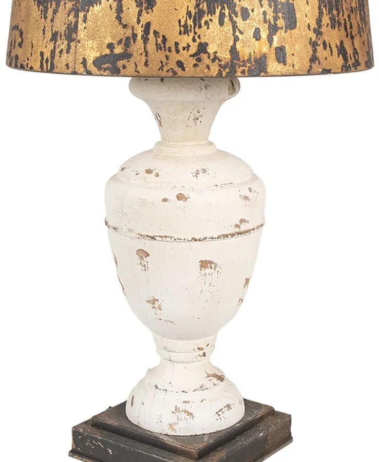 Rustic Black & White & Gold svietidlo