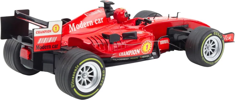 LEAN Toys Diaľkovo ovládané pretekárske auto RC s volantom, svetlami a zvukmi, mierka 1:12, červené