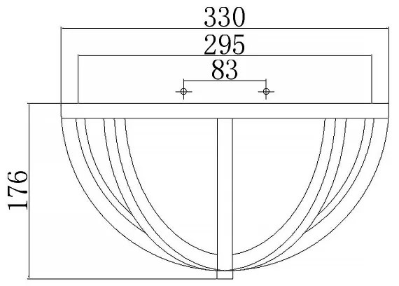 Elstead FE-ALLIER-F-WW - Stropné svietidlo ALLIER 2xE27/60W/230V dub