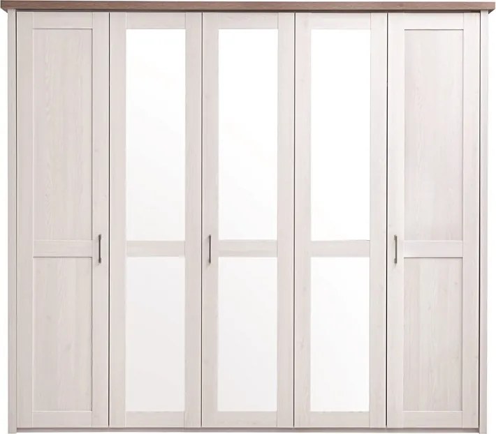 Šatníková skriňa Luca, 5-dverová