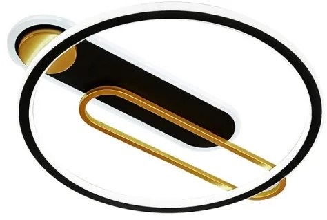 LED Stmievateľné stropné svietidlo LED/60W/230V 3000-6500K čierna + diaľkové ovládanie