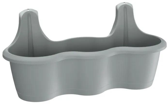 PlasticFuture Truhlík závesný RESPON HOOK sivý kameň  51,9 cm