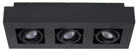 Lucide 09119/16/30 - LED Bodové svietidlo XIRAX 3xGU10/5W/230V čierna