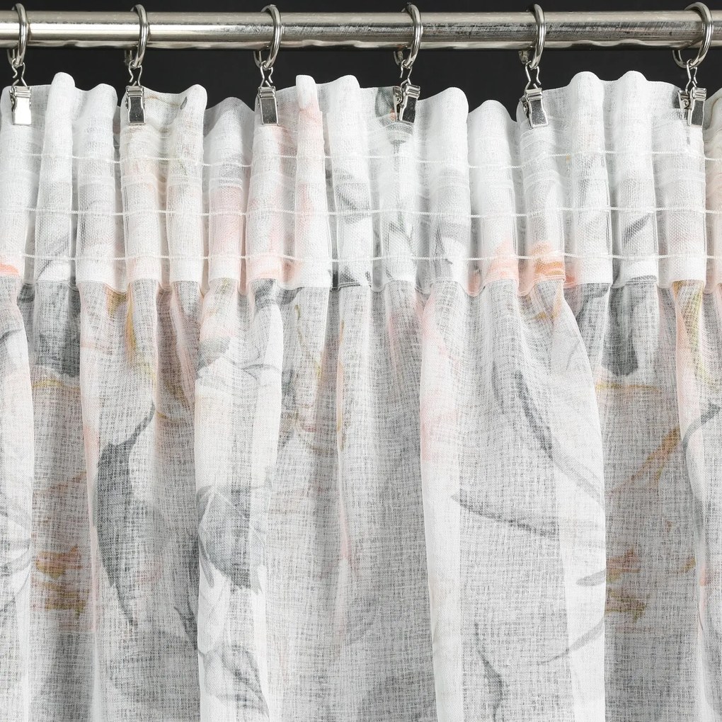 ZÁVES NA PÁSKE ELLIE 140X270 CM KVETY