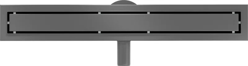 Mexen Flat 360° M13 sprchový žľab 2v1, 70 cm, brúsený grafit, 1E10070-40