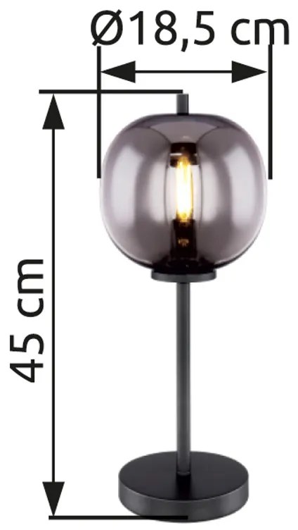 GLOBO BLACKY 15345T Stolová lampa