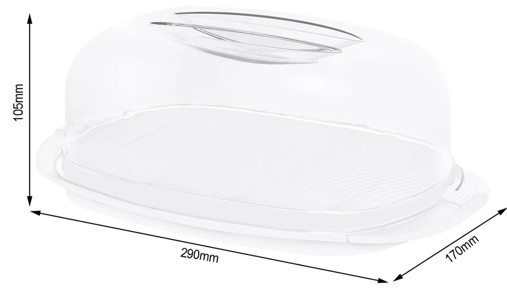 Dóza, box na sýry se vzduchotěsným krytem a krájecí deskou FRESH
