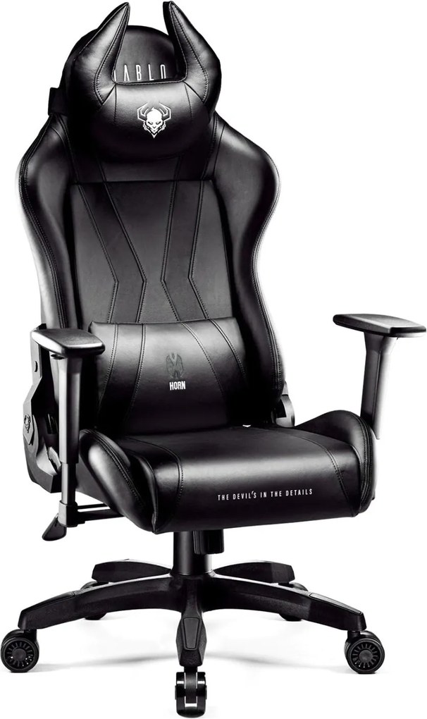 Diablo Chairs - Herné kreslo Diablo X-Horn 2.0 Normal: čierno-čierne