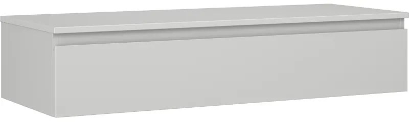 Mexen Orio, kúpeľňová skrinka 120 cm s hornou časťou, 1 zásuvka, sivá matná, 91A10-12023-1-BFC62