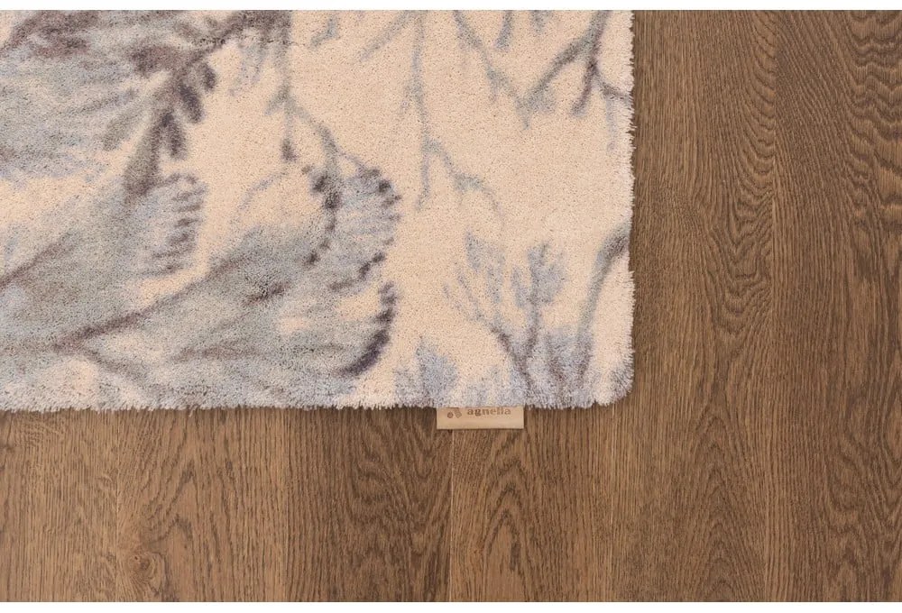 Vlnený koberec v mentolovej a béžovej farbe 133x190 cm V&amp;A Calisia Kelp – Agnella