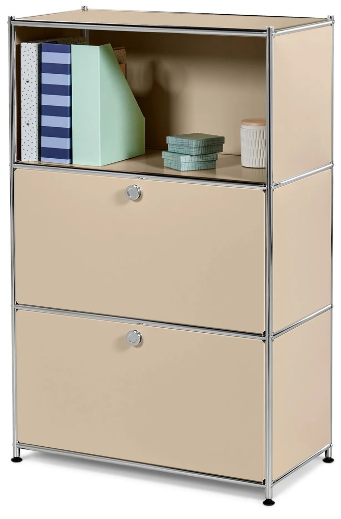 Kovová komoda »CN3« s 2 výklopnými dvierkami