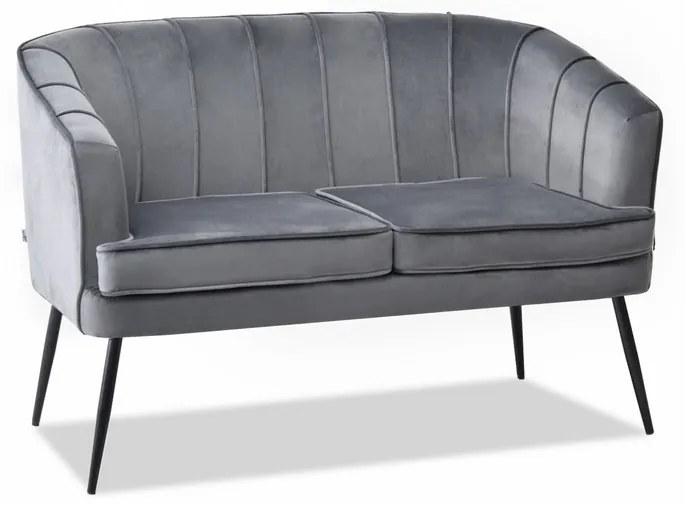 Pohovka Etimee S (sivá + čierna). Akcia -27%. Vlastná spoľahlivá doprava až k Vám domov. 1111398