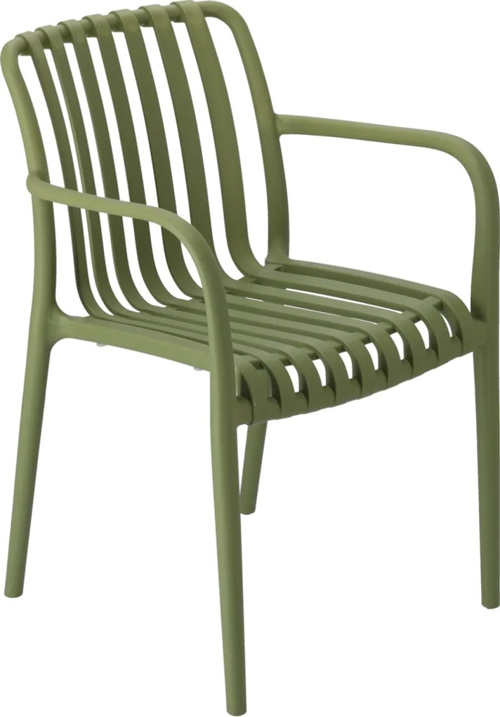 Garden Line ZÁHRADNÁ STOLIČKA 45,5 x 57 x 45 / 81 CM ZELENÁ *8670