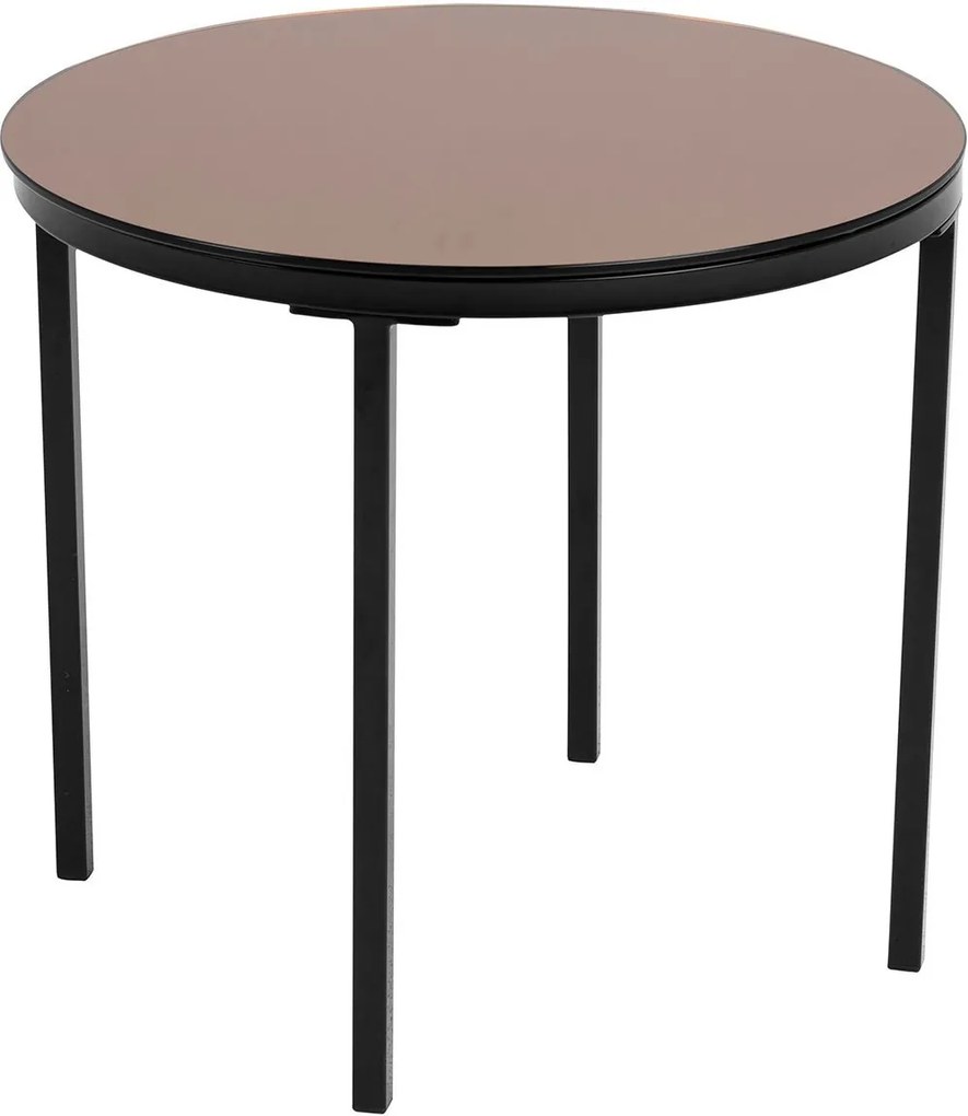 ACTONA Odkladací stolík Gina hnedá 45 × 50 × 50 cm