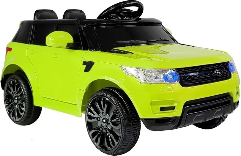 LEAN CARS Elektrické autíčko HL1638 s diaľkovým ovládaním, MP3 a LED svetlom zelené
