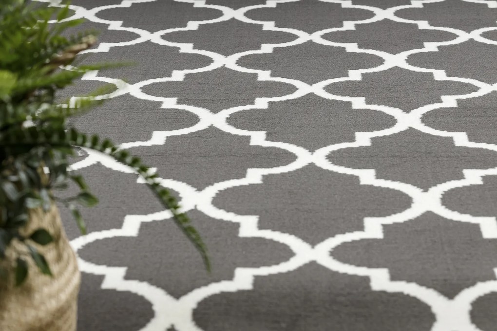 Koberec BCF Morad TRELLIS Vzor marocká mreža, antracit