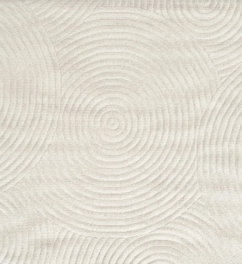 TZ Sivý obdĺžnikový geometrický koberec Strado Polo Raining Grey vzor kruhy Rozmer: 140x200 cm