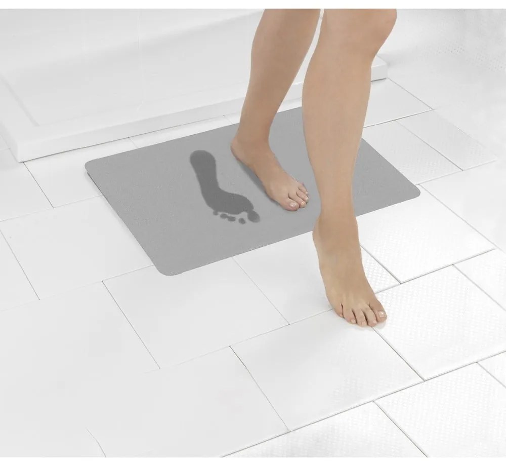 Sivá kúpeľňová predložka 50x80 cm – Wenko
