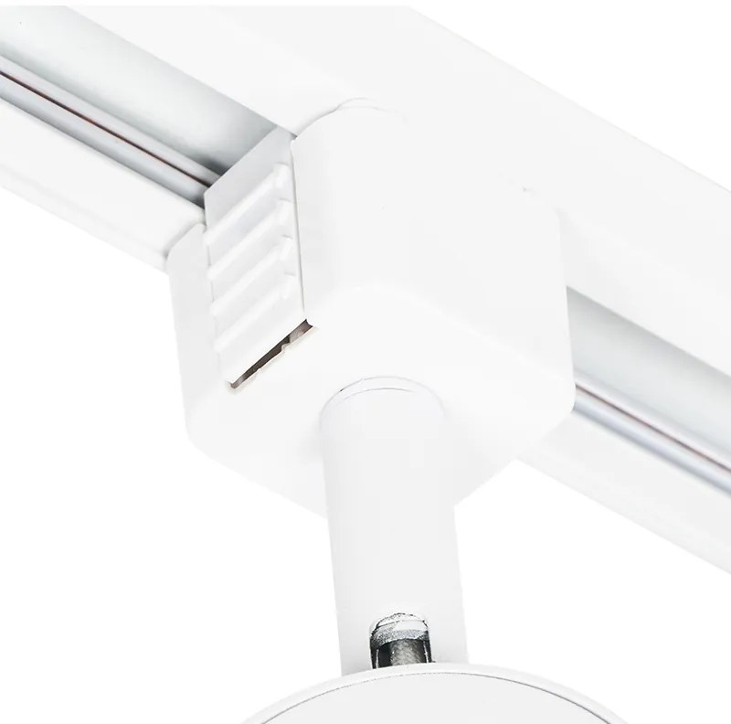 Moderný koľajnicový systém s 4 bodovými svetlami biely 1-fázový okrúhly - Iconic Jeana