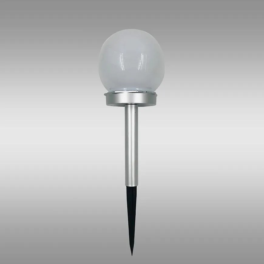 Solárna lampa GUĽA RGB 10CM SILVER EKO0613