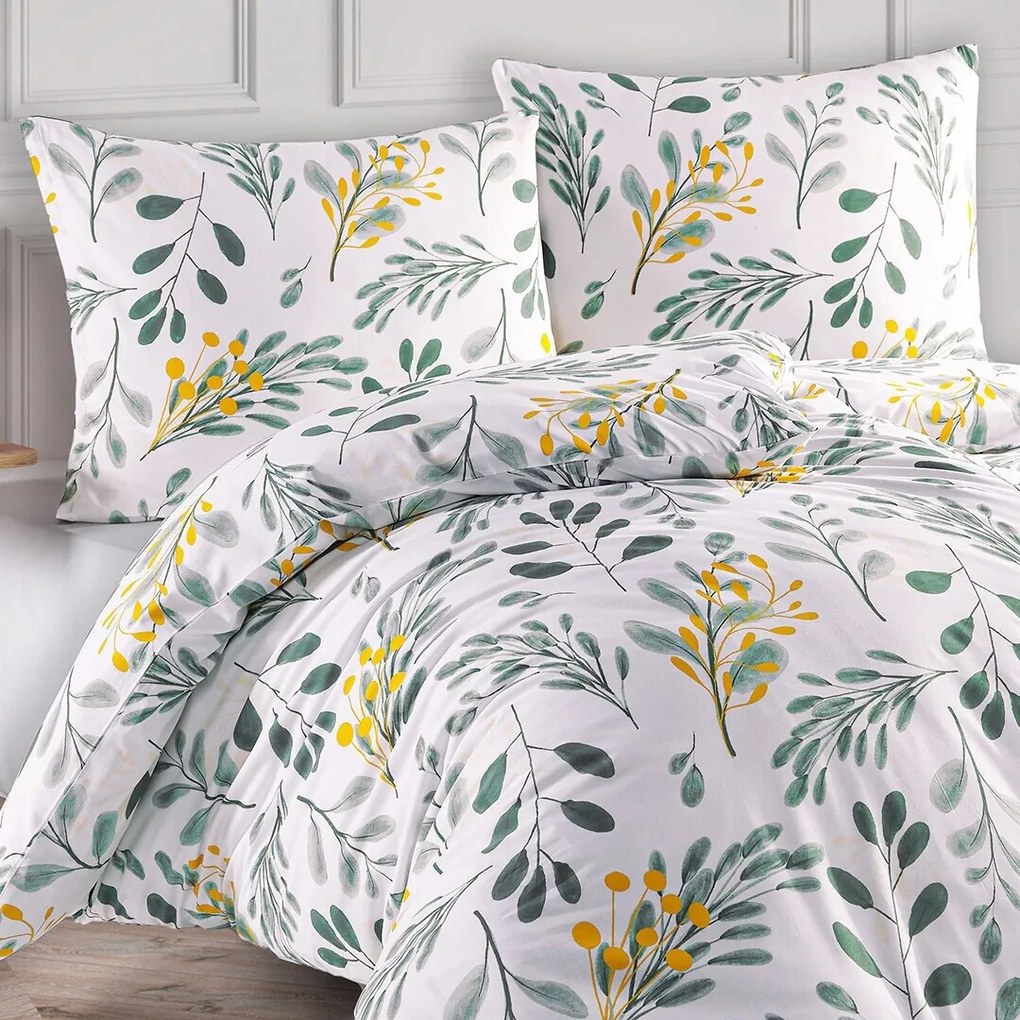 BedTex Bavlnené obliečky Floranc, 135 x 200 cm, 80 x 80 cm, 135 x 200 cm, 80 x 80 cm