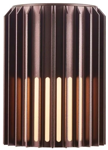 Nordlux - Vonkajšie nástenné svietidlo ALUDRA 1xE27/15W/230V hnedá