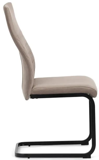Autronic BONTEC Jedálenská stolička, hnedá, zamatová látka, DCL-X7018 CAP2 Farba: Hnedá