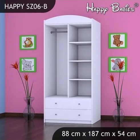 Detská skriňa PRINC A PRINCEZNA - TYP 6B