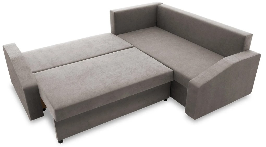 Rohová rozkladacia sedacia súprava GRANDE PLUS - color mikro Pravá Sivá