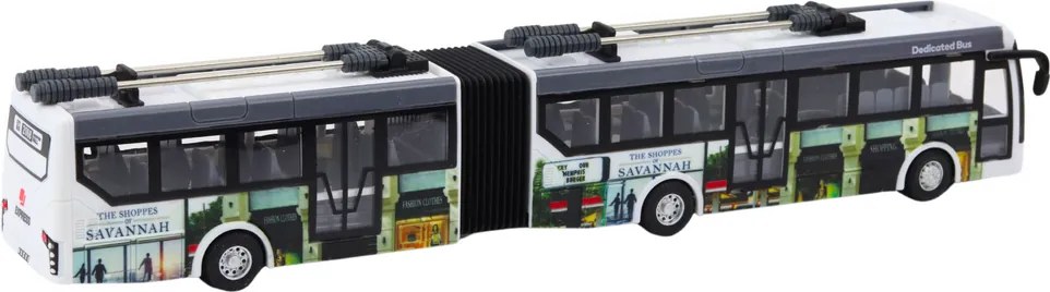 LEAN Toys Mestský trolejbus diaľkovo ovládané RC svetlá verejná doprava