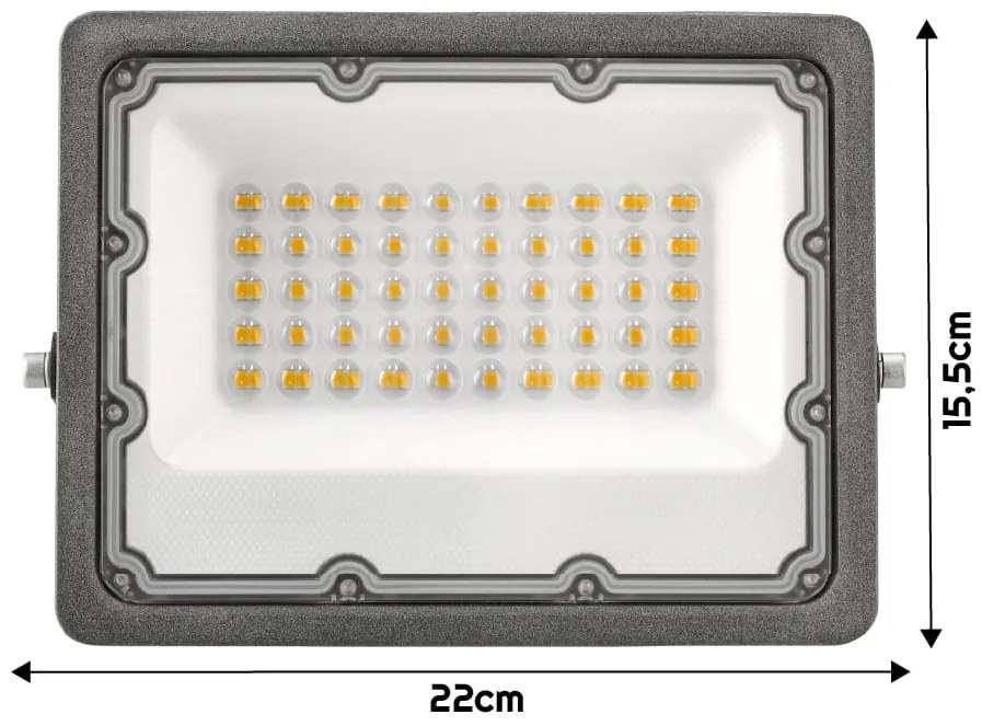 BERGE LED reflektor 50W - vodeodolný - neutrálna biela
