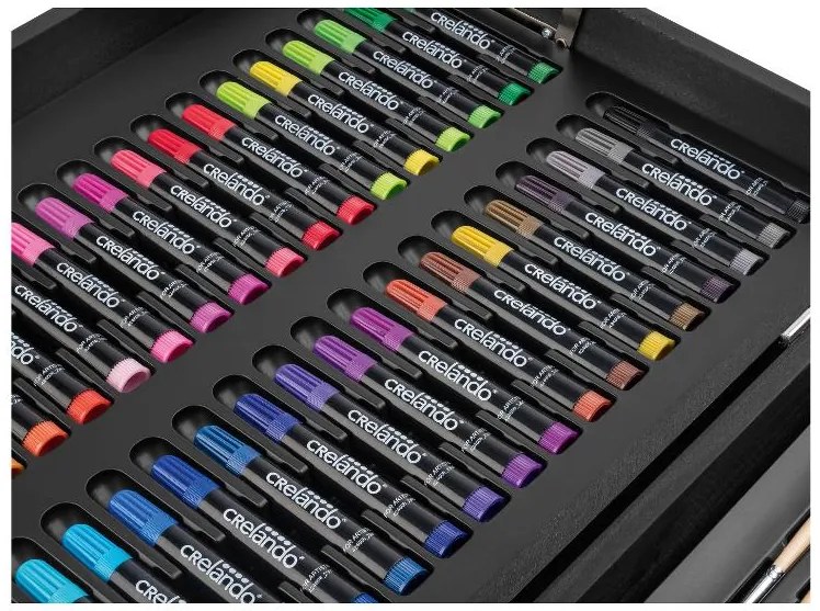 crelando®  Kufrík na maľovanie Premium, 174-dielna súprava  (100395081)