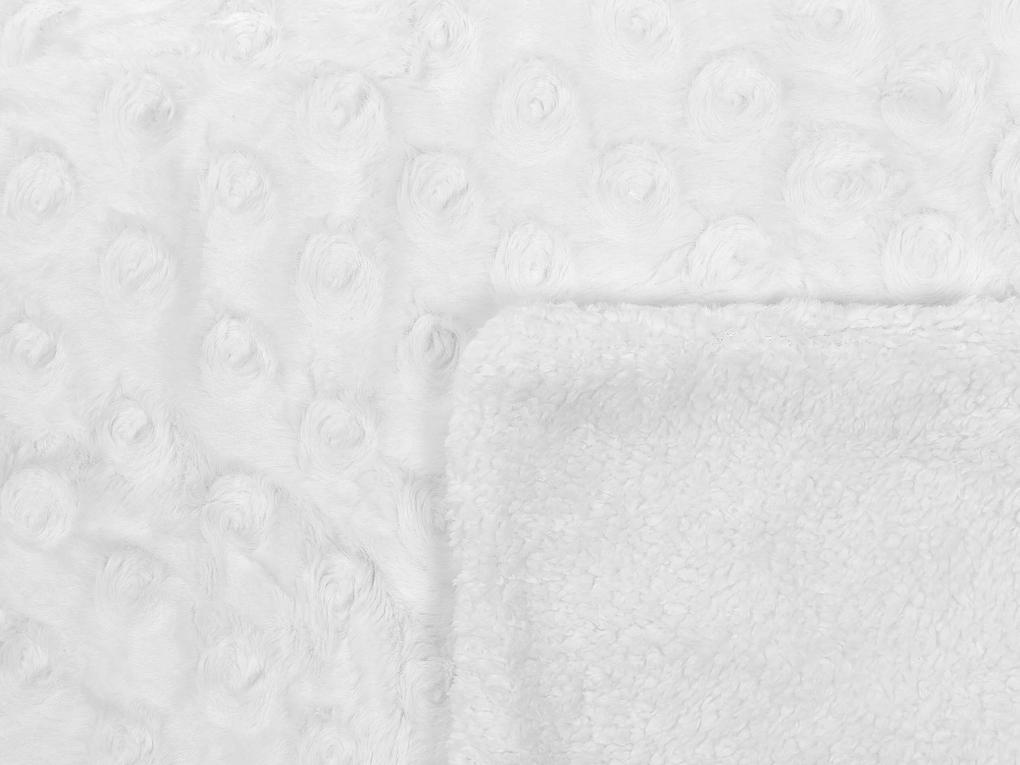 Prikrývka 150 x 200 cm biela KANDILLI Beliani